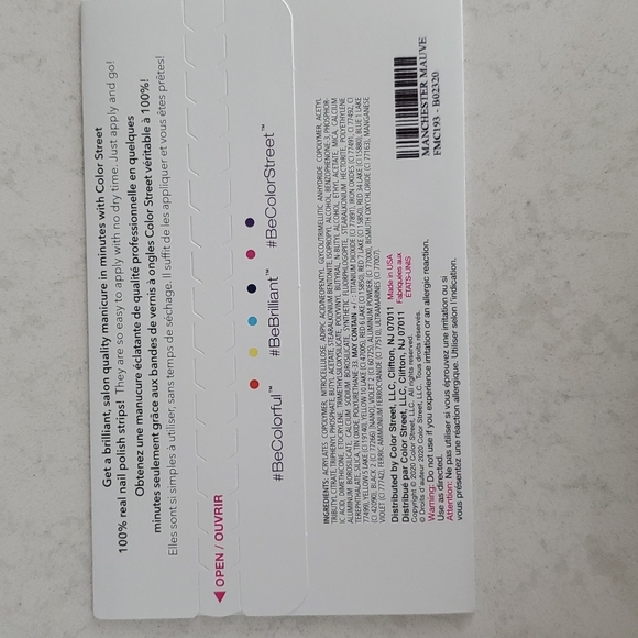 NEW Color Street Manchester Mauve press on nail color polish - Picture 2 of 2